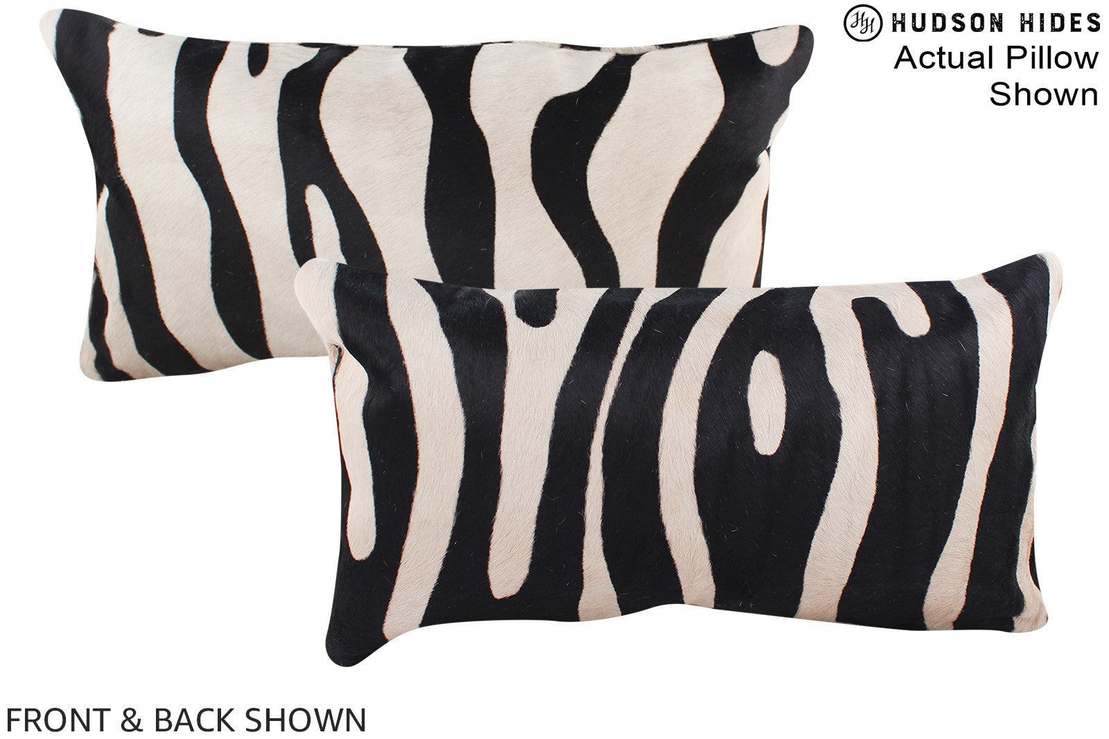 Zebra Cowhide Pillow #A16094