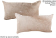 Champagne 12"x22" Brazilian Cowhide Pillow #A16097 by Hudson Hides