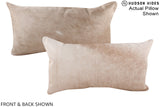Champagne 12"x22" Brazilian Cowhide Pillow #A16097 by Hudson Hides