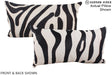 Zebra 12"x22" Brazilian Cowhide Pillow #A16098 by Hudson Hides