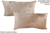 Champagne 12"x22" Brazilian Cowhide Pillow #A16099 by Hudson Hides