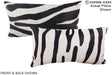Zebra 12"x22" Brazilian Cowhide Pillow #A16102 by Hudson Hides