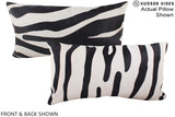 Zebra 12"x22" Brazilian Cowhide Pillow #A16102 by Hudson Hides