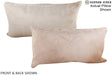 Champagne 12"x22" Brazilian Cowhide Pillow #A16105 by Hudson Hides