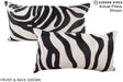 Zebra 12"x22" Brazilian Cowhide Pillow #A16106 by Hudson Hides