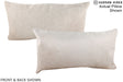 Champagne 12"x22" Brazilian Cowhide Pillow #A16115 by Hudson Hides