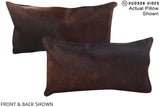 Chocolate 12"x22" Brazilian Cowhide Pillow #A16116 by Hudson Hides