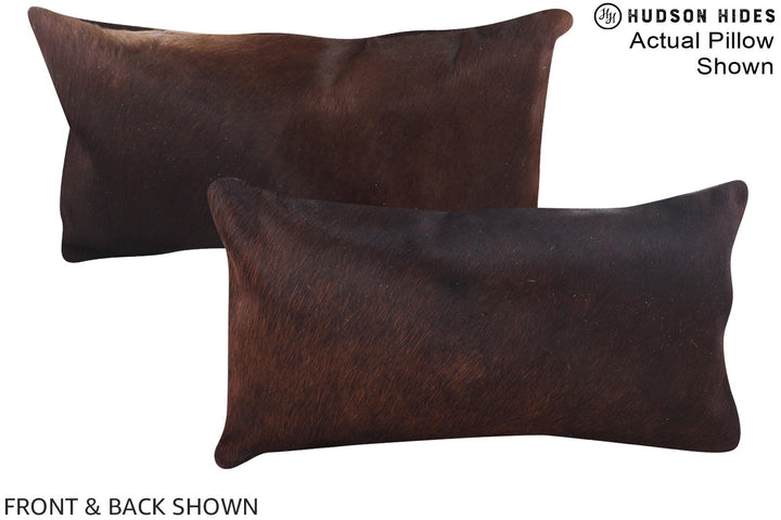 Chocolate 12"x22" Brazilian Cowhide Pillow #A16116 by Hudson Hides