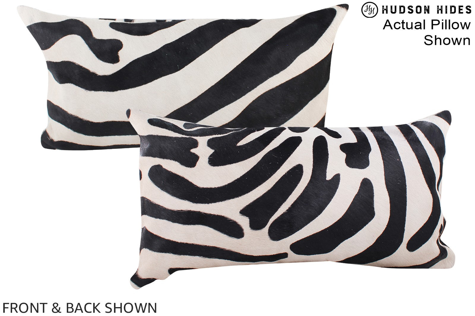 Zebra Cowhide Pillow #A16120