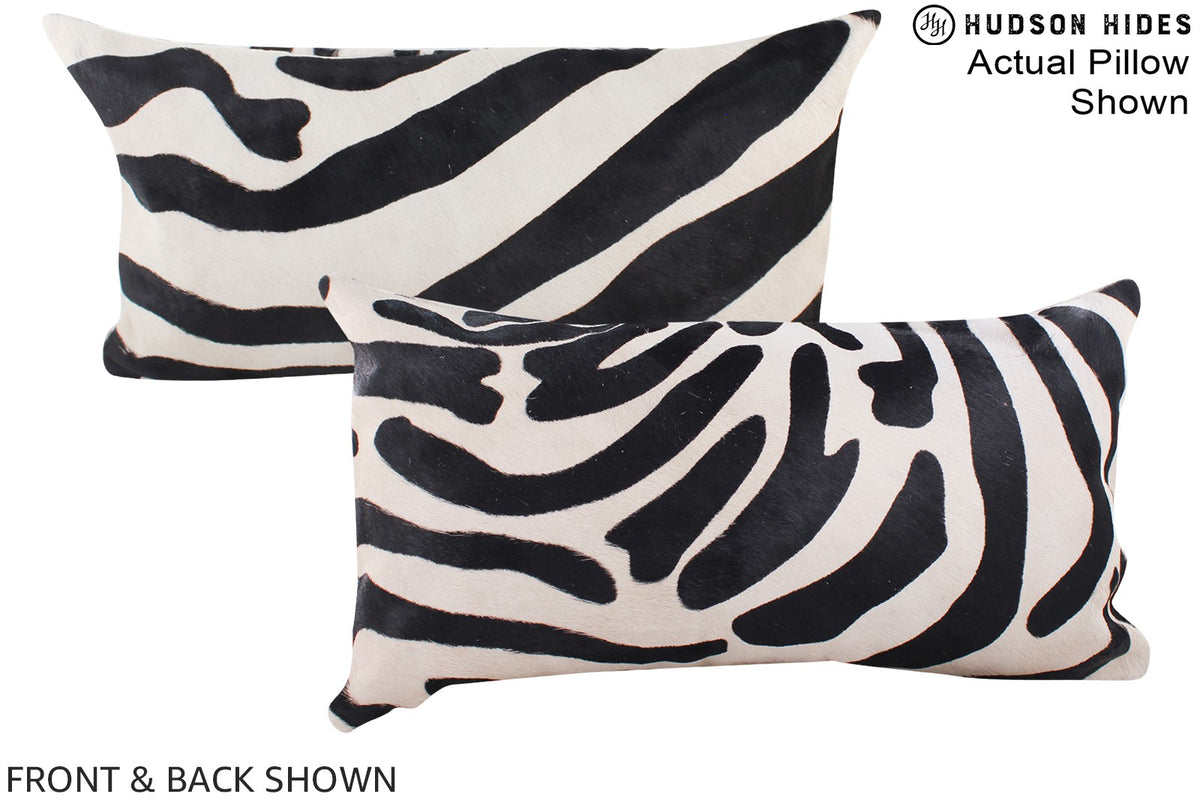 Zebra Cowhide Pillow #A16120