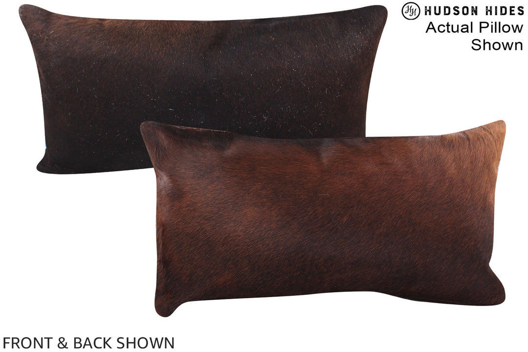 Chocolate 12"x22" Brazilian Cowhide Pillow #A16121 by Hudson Hides