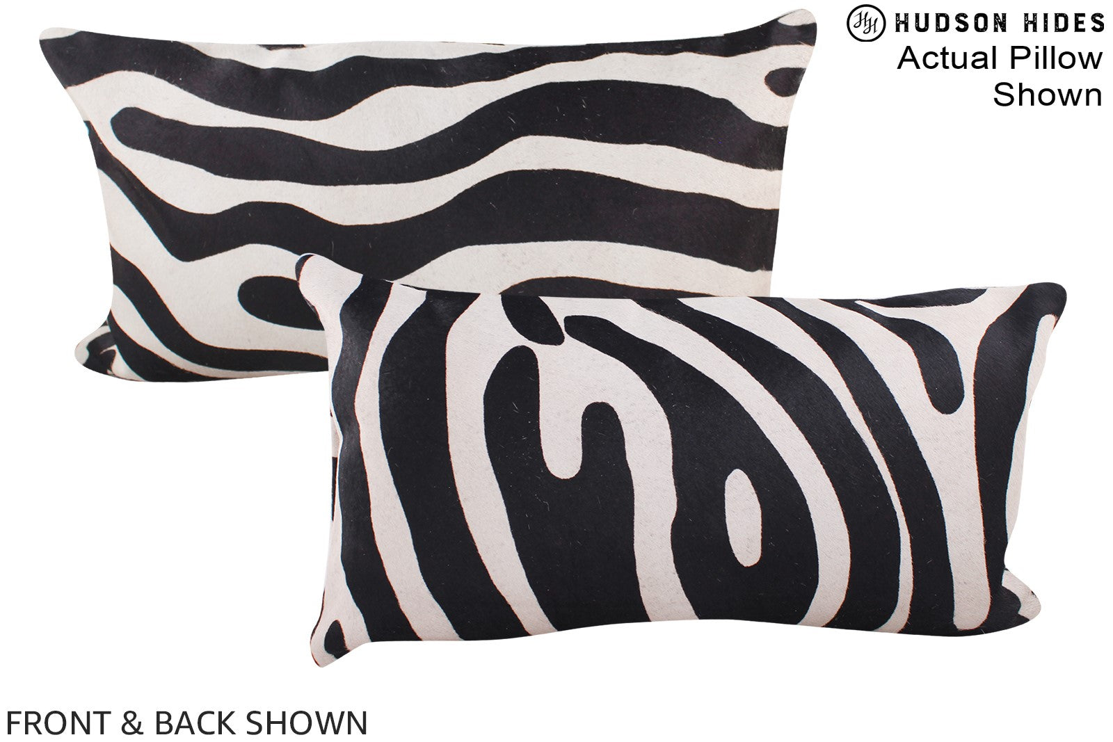 Zebra Cowhide Pillow #A16127
