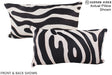 Zebra 12"x22" Brazilian Cowhide Pillow #A16127 by Hudson Hides