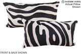 Zebra 12"x22" Brazilian Cowhide Pillow #A16127 by Hudson Hides
