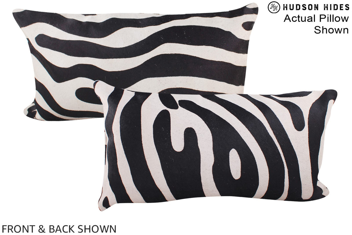 Zebra Cowhide Pillow #A16127