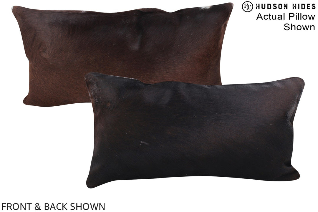 Chocolate 12"x22" Brazilian Cowhide Pillow #A16128 by Hudson Hides