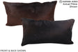 Chocolate 12"x22" Brazilian Cowhide Pillow #A16128 by Hudson Hides