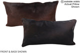 Chocolate 12"x22" Brazilian Cowhide Pillow #A16128 by Hudson Hides
