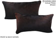 Chocolate 12"x22" Brazilian Cowhide Pillow #A16129 by Hudson Hides
