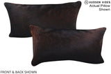 Chocolate 12"x22" Brazilian Cowhide Pillow #A16129 by Hudson Hides