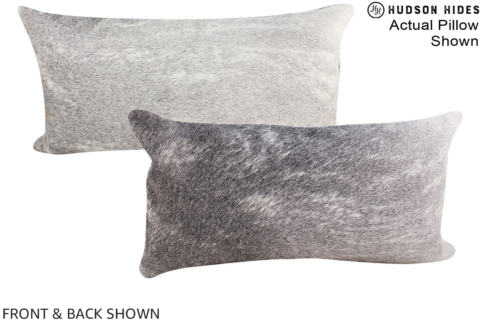Grey Cowhide Pillow #A16139