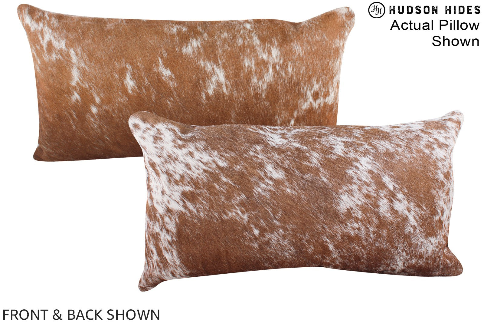 Salt and Pepper Brown Cowhide Pillow #A16145