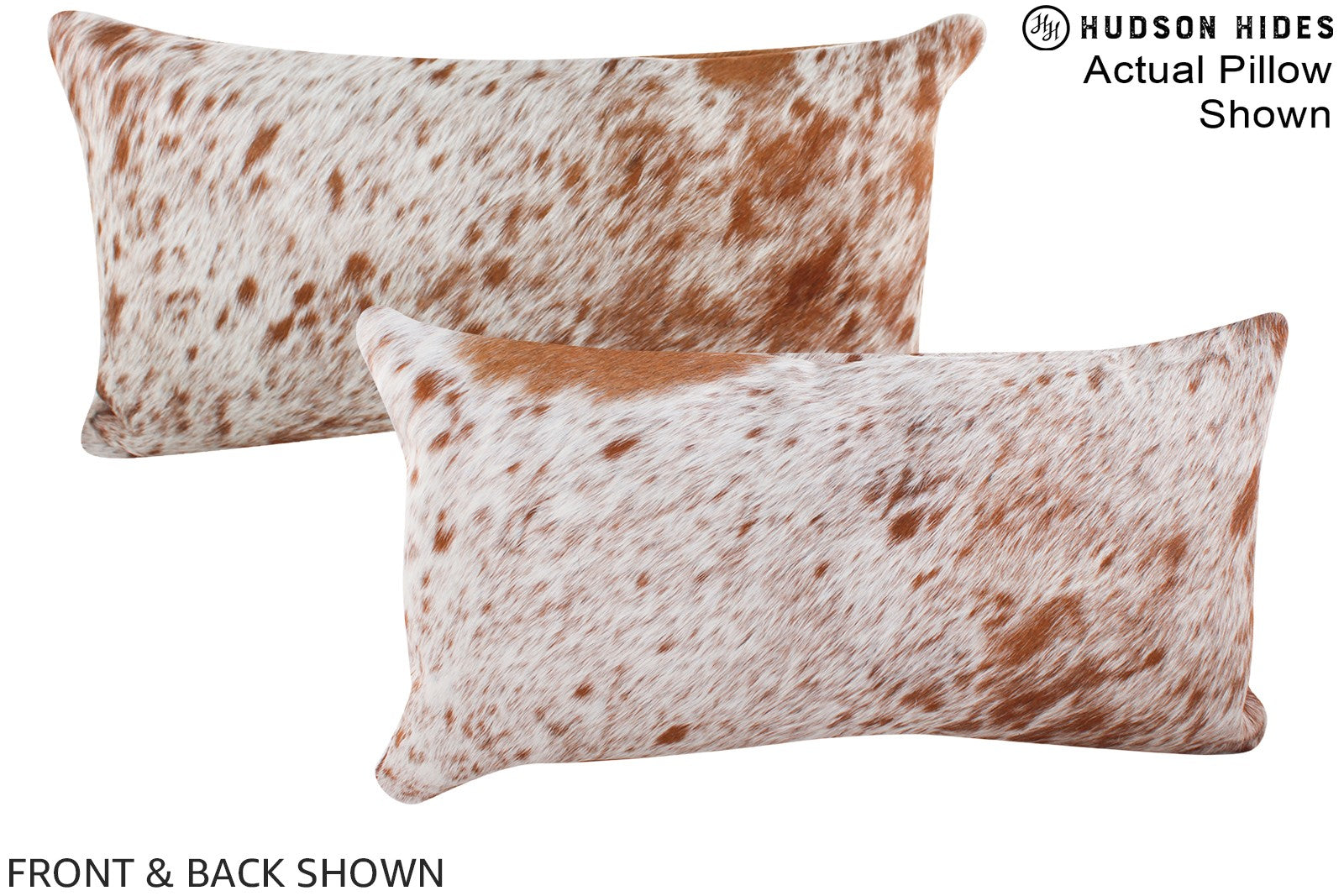 Salt and Pepper Brown Cowhide Pillow #A16146