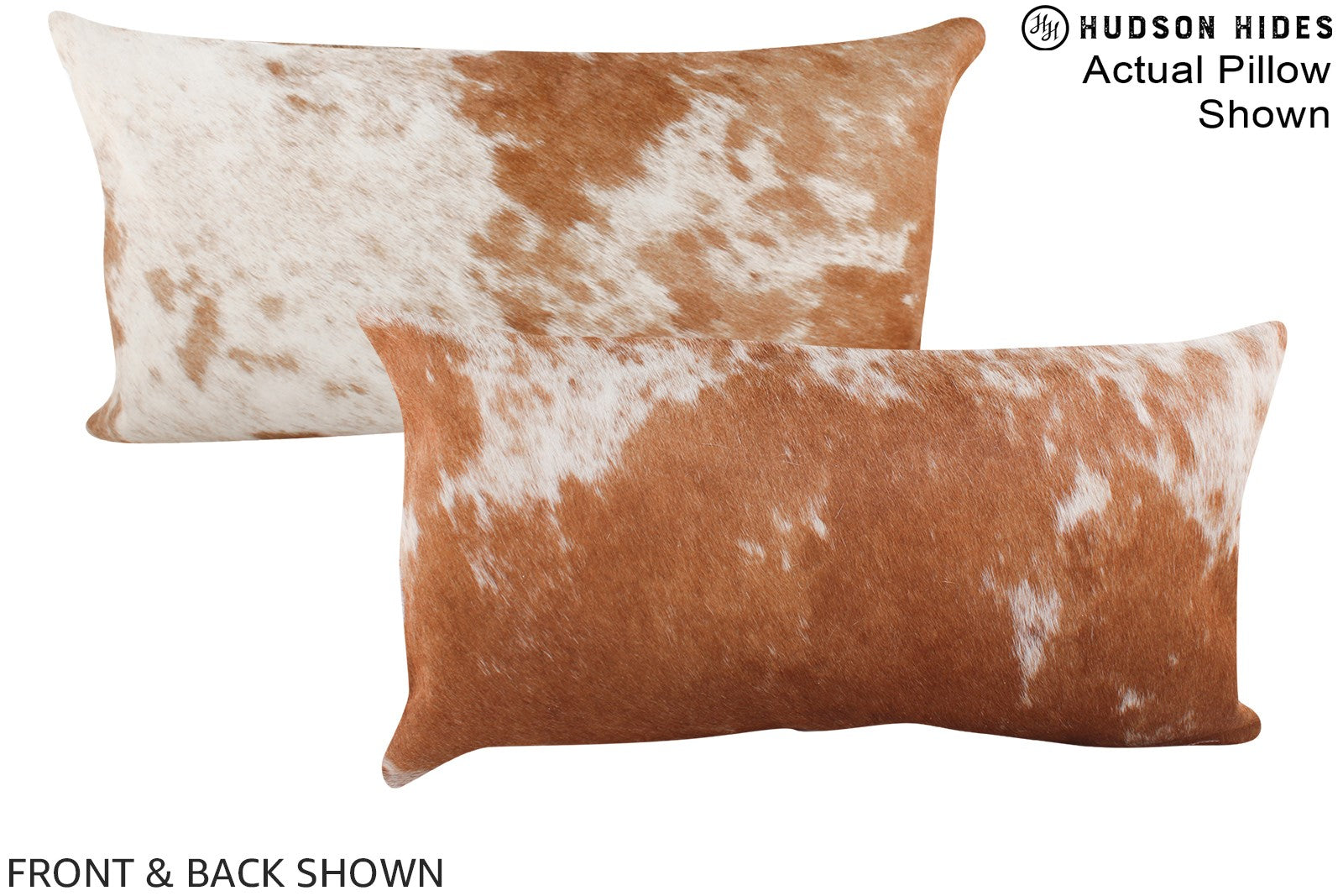 Salt and Pepper Brown Cowhide Pillow #A16149