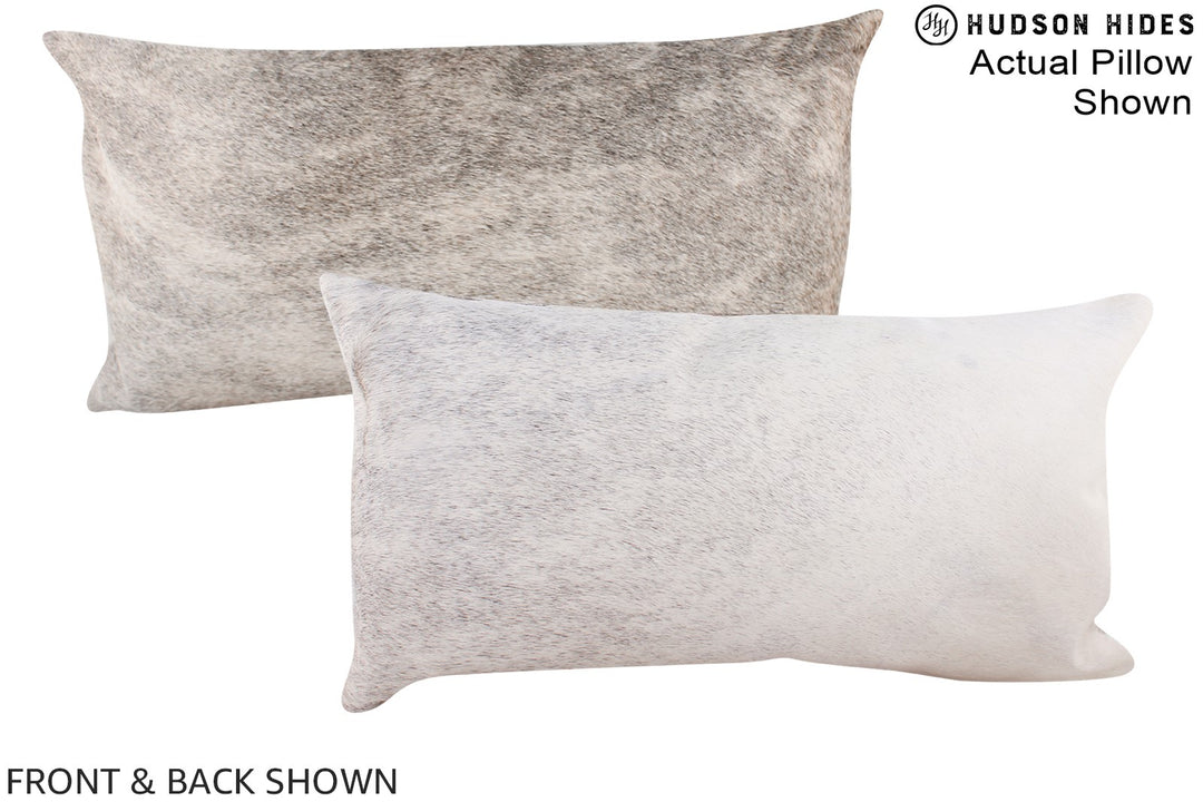 Grey 12"x22" Brazilian Cowhide Pillow #A16155 by Hudson Hides