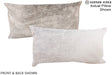 Grey 12"x22" Brazilian Cowhide Pillow #A16155 by Hudson Hides