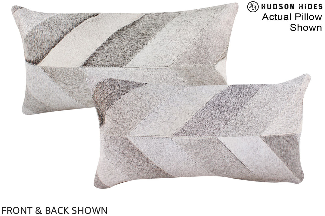 Patchwork 12"x22" Brazilian Cowhide Pillow #A16156 by Hudson Hides