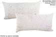 Salt and Pepper Brown 12"x22" Brazilian Cowhide Pillow #A16158 by Hudson Hides