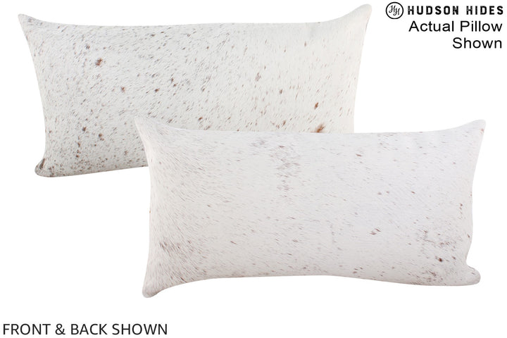 Salt and Pepper Brown 12"x22" Brazilian Cowhide Pillow #A16158 by Hudson Hides