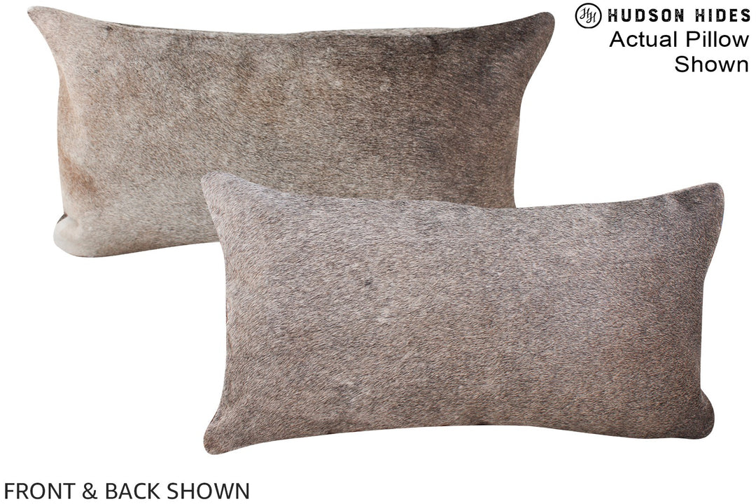Grey 12"x22" Brazilian Cowhide Pillow #A16161 by Hudson Hides