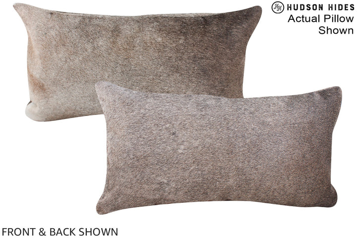 Grey 12"x22" Brazilian Cowhide Pillow #A16161 by Hudson Hides