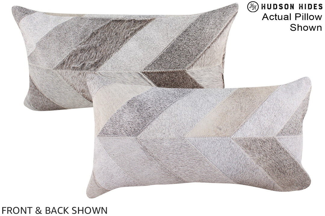Patchwork 12"x22" Brazilian Cowhide Pillow #A16162 by Hudson Hides