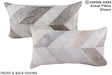 Patchwork 12"x22" Brazilian Cowhide Pillow #A16162 by Hudson Hides