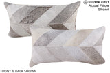 Patchwork 12"x22" Brazilian Cowhide Pillow #A16162 by Hudson Hides