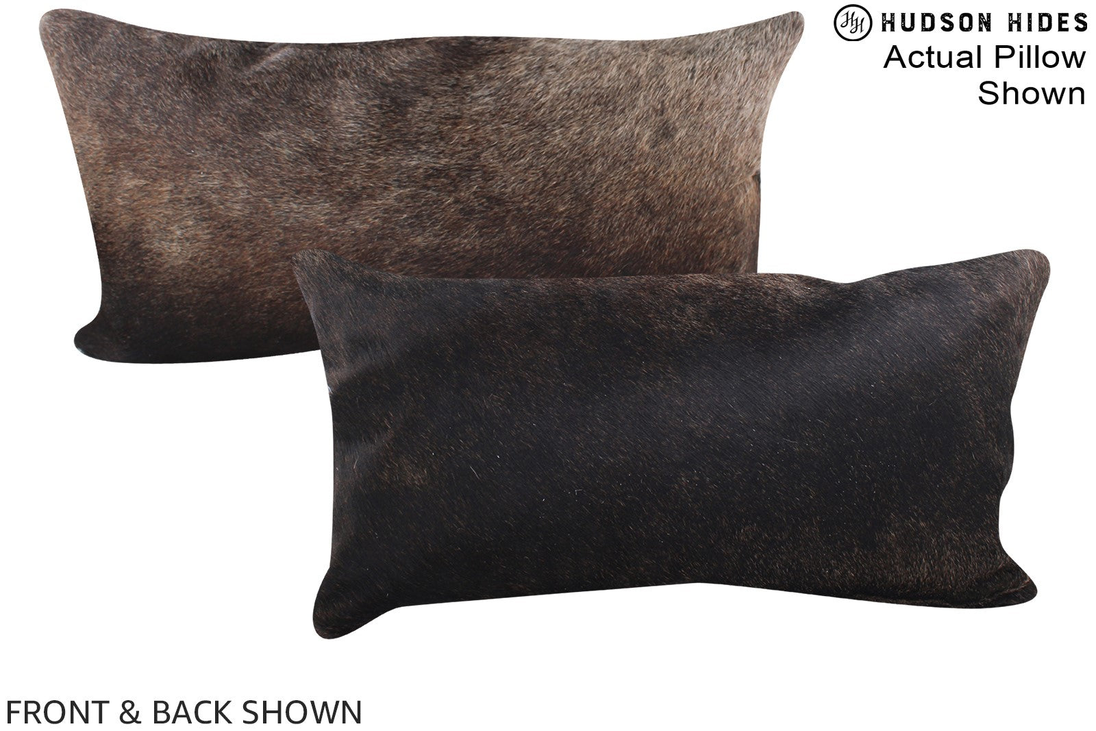 Grey with Beige Cowhide Pillow #A16165