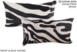 Zebra 12"x22" Brazilian Cowhide Pillow #A16167 by Hudson Hides