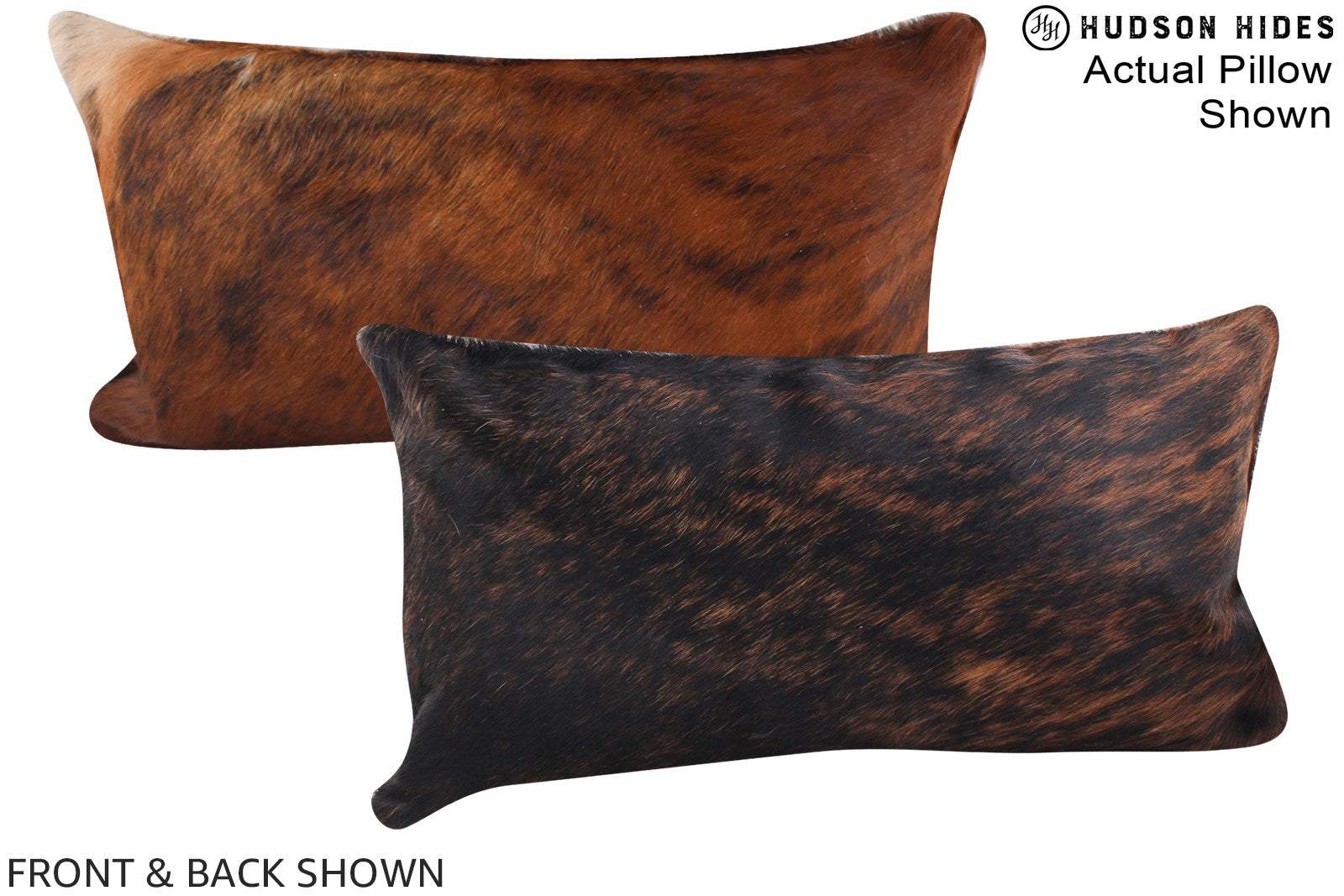 Dark Brindle Cowhide Pillow #A16174