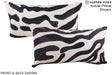 Zebra 12"x22" Brazilian Cowhide Pillow #A16176 by Hudson Hides