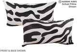 Zebra 12"x22" Brazilian Cowhide Pillow #A16176 by Hudson Hides