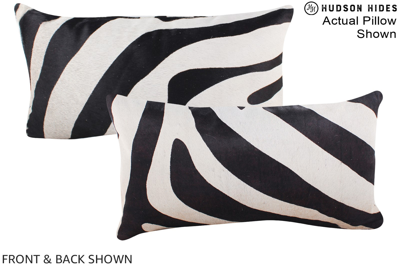 Zebra Cowhide Pillow #A16179