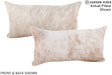 Grey 12"x22" Brazilian Cowhide Pillow #A16183 by Hudson Hides