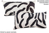 Zebra 12"x22" Brazilian Cowhide Pillow #A16201 by Hudson Hides