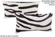 Zebra 12"x22" Brazilian Cowhide Pillow #A16206 by Hudson Hides