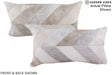 Patchwork 12"x22" Brazilian Cowhide Pillow #A16207 by Hudson Hides