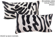 Zebra 12"x22" Brazilian Cowhide Pillow #A16210 by Hudson Hides