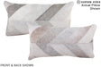 Patchwork 12"x22" Brazilian Cowhide Pillow #A16211 by Hudson Hides
